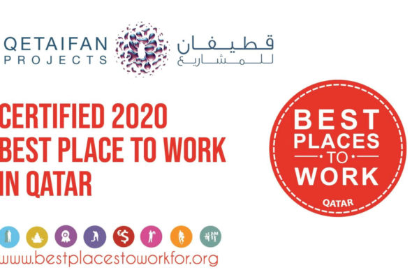 Qetaifan Projects certified as Best Place to Work in Qatar - 2020