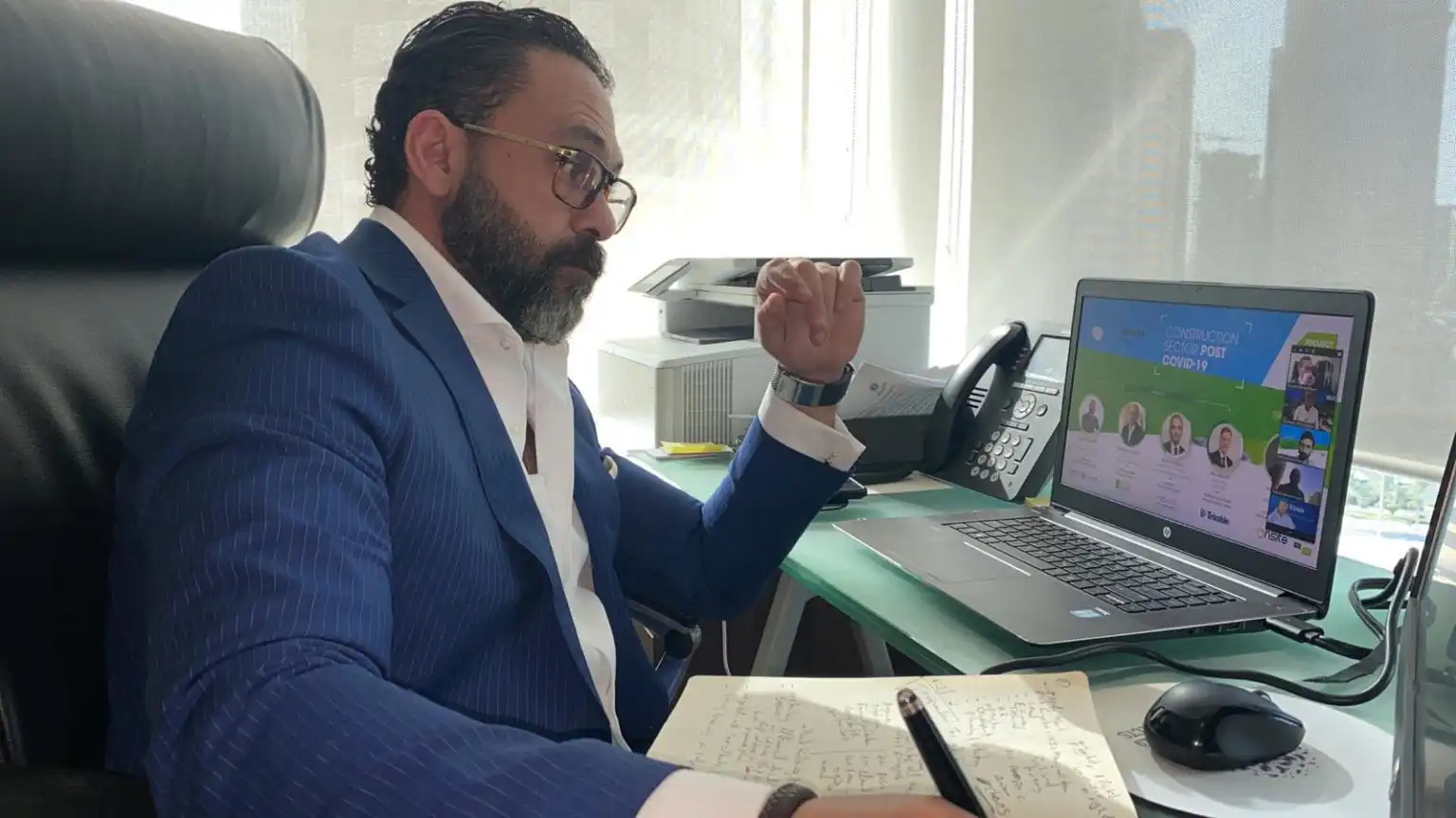 رئيس قسم العمليات في قطيفان للمشاريع يشارك في ندوة إلكترونية عبر موقع بروجكت قطر